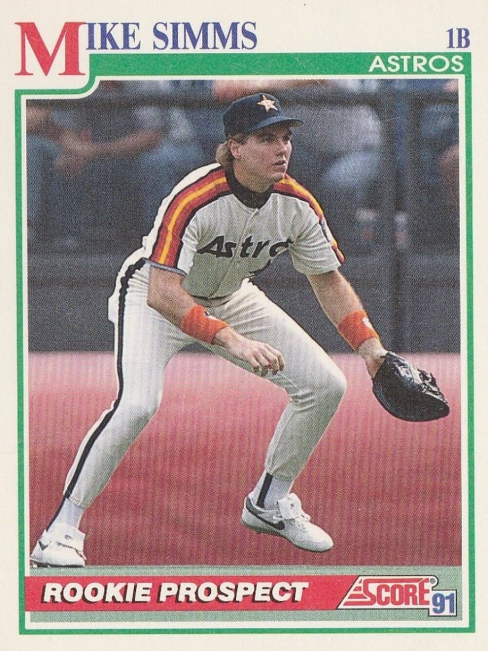 Mike Simms - Score 91 Rookie Prospect Baseball Card